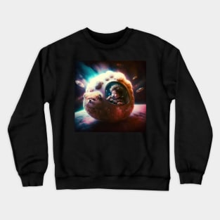 Exploring the Galaxy with a Furry Friend - Cosmic Cuties #1 Crewneck Sweatshirt